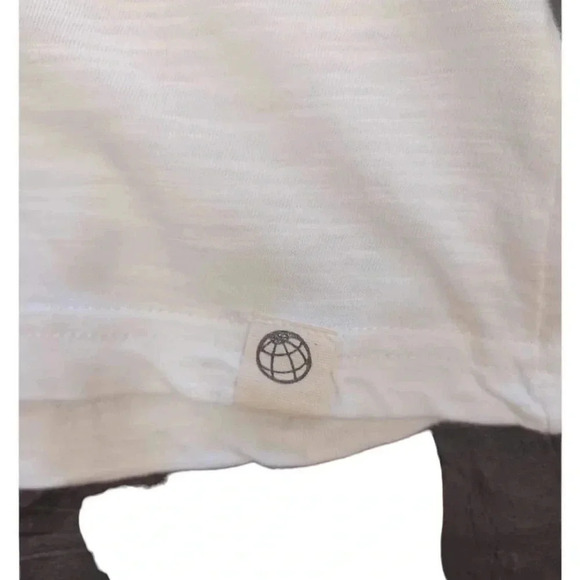 Free Planet Floral Polo Short Sleeve  Too Size Large - Picture 4 of 9